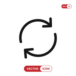 Reload icon vector