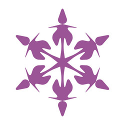 simple snowflake element vector