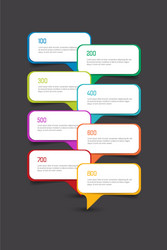 infographic timeline report template chart scheme vector image