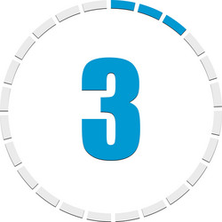 progress completion step indicator segmented vector image