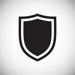 shield icon on background for graphic and web vector image