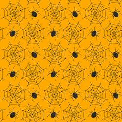 spider web seamless pattern hand drawn sketched vector image