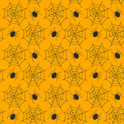 spider web seamless pattern hand drawn sketched vector