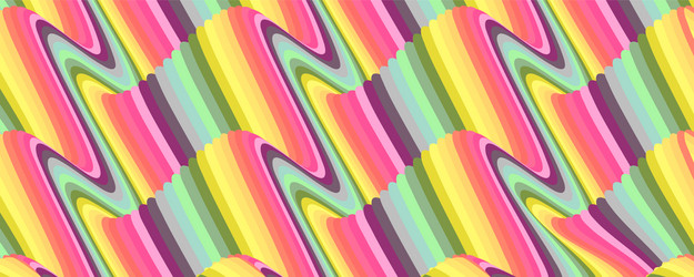 abstract pattern with wavy lines psychedelic vector