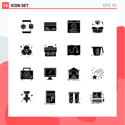 Universal icon symbols group 16 modern solid vector