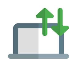 copying or transferring files between computers vector image
