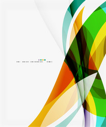 modern creative curve background with copy space vector image