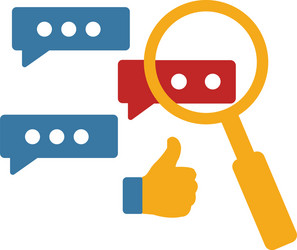 monitoring feedback icon simple element from vector image