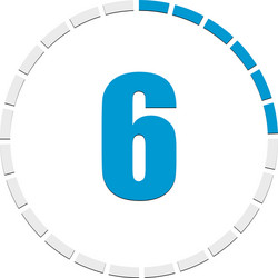 progress completion step indicator segmented vector image