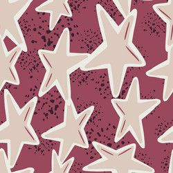 random seamless pattern with doodle hand drawn vector image