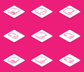 set line psd file document with download vector image