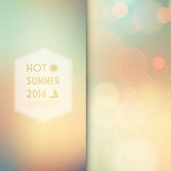 Summer Abstract Background with Text vector image