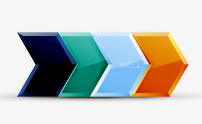 techno arrow background template design vector image