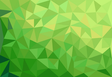 Abstract Green Triangles Background vector image