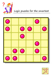 logic puzzle game for smartest move 4 round vector image