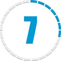 progress completion step indicator segmented vector image