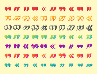 quote sign icon text concept message bubble dialog vector image