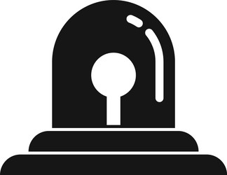 security service flasher icon simple style vector image