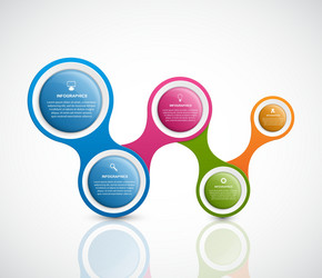 abstract infographic in the form of metabolic vector image