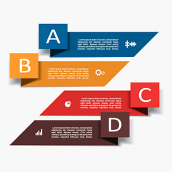 Modern Workflow Template vector image