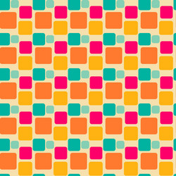Retro Geometric Square Pattern vector image