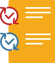 testing icon simple element from project vector image