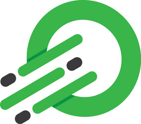 abstract circle business technology logo vector image