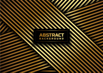 abstract gold stripe line pattern on black vector image