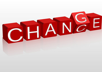 Dynamic Change Cubes vector image