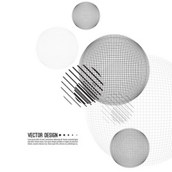 Dynamic Mesh Sphere Background vector image