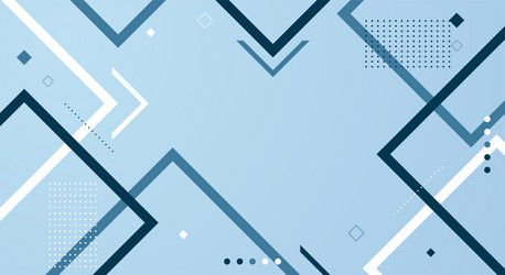 geometric background in blue square style vector image