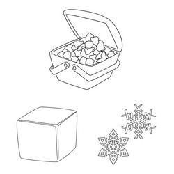 isolated object clean and wet symbol vector image