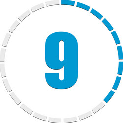 progress completion step indicator segmented vector image