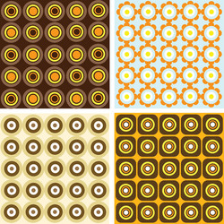 retro patterns vector image