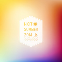 Summer Gradient Background with Text vector image
