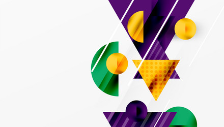abstract geometric shapes overlap creating vector image
