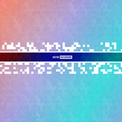 abstract square pixel mosaic vector image