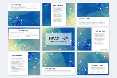big set of templates for presentation vector image