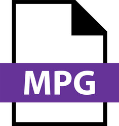 file name extension mpg type vector image