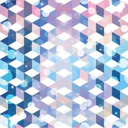 Pattern of geometric shapes colorful mosaic vector