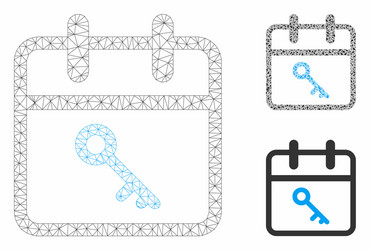 security day mesh network model vector image