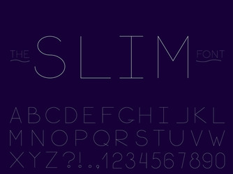 set abstract font and alphabet vector image