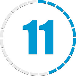 progress completion step indicator segmented vector image