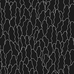 seamless pattern with abstract doodles vector image