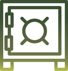 strongbox gradient style icon design vector image