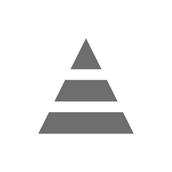 Triangular Graph Icon - Data Analysis vector image