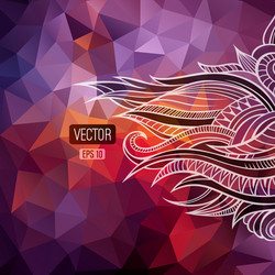abstract triangles background for design vector image