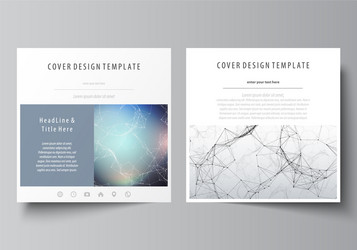 business templates for square design brochure vector