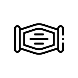 mask icon thin linear style design isolated vector image