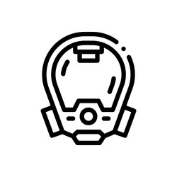 oxygen tank icon thin linear style design vector image